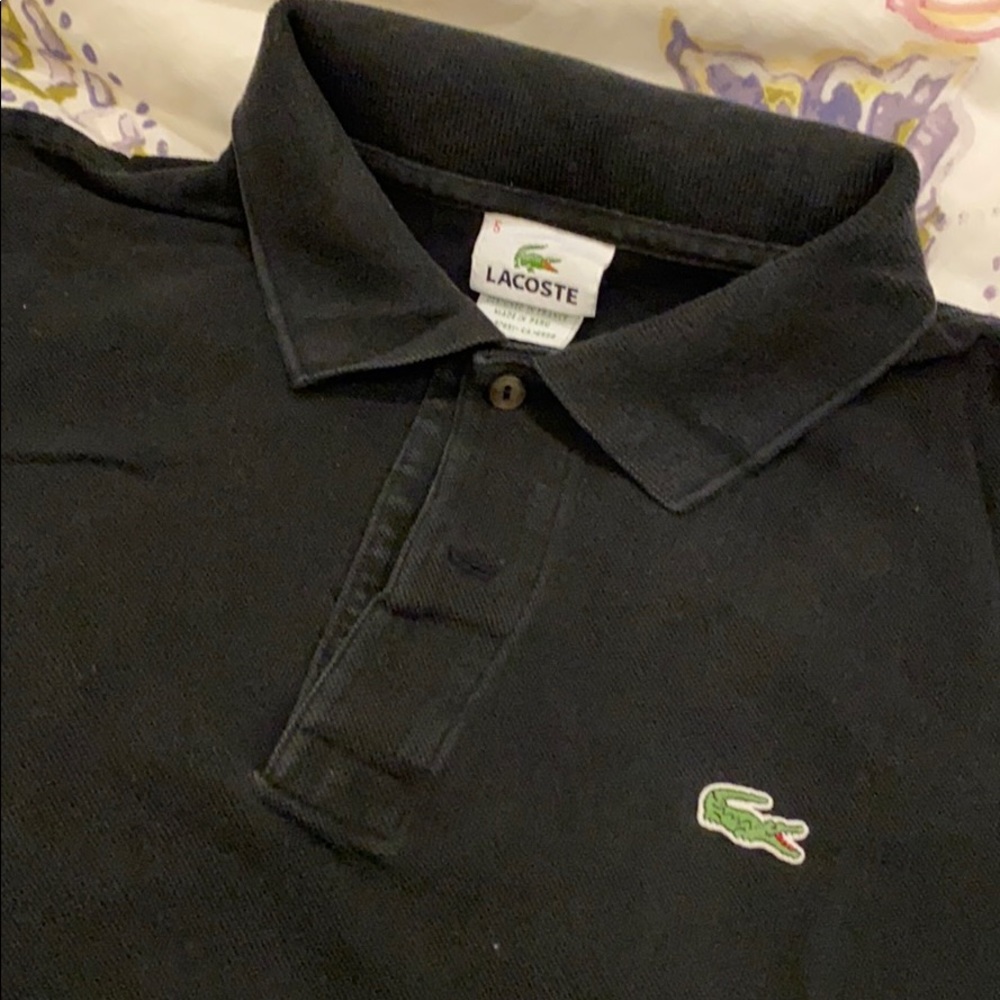 Lacoste black polo- size 5